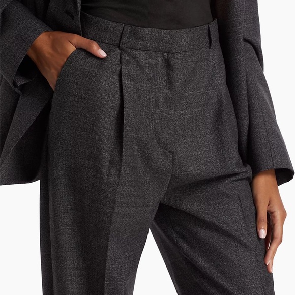 TOTEME Pleated wool-blend straight pants size 32 - Picture 6 of 15